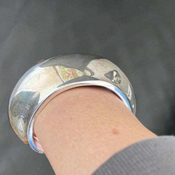 Robert Lee Morris Signed Vintage Bagel Cuff Bracelet Sterling Silver EUC ~$1200 - Picture 11 of 12